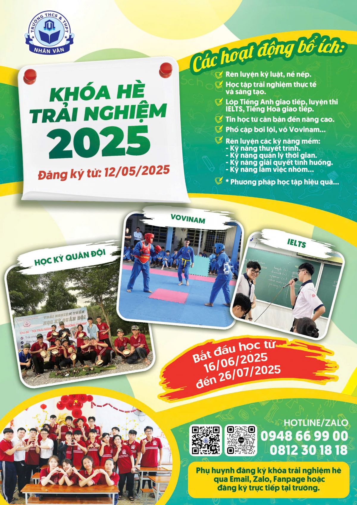 TUYỂN SINH KHÓA TRẢI NGHIỆM HÈ 2025