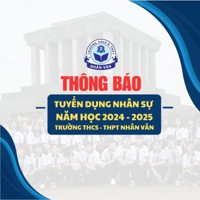 THÔNG BÁO TUYỂN DỤNG – GIÁO VIÊN NGỮ VĂN